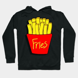 french fries on blue Hoodie